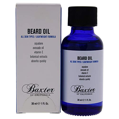 Beard Grooming Oil with Squalane & Avocado Oil - 1 Fl Oz, Nourishing & Anti-Itch