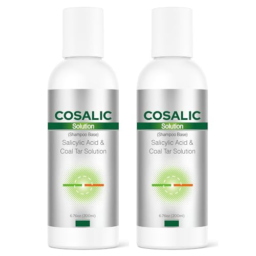 Salve Cosalic Shampoo Solution 200ml Pack of 2 with Salicylic Acid & Coal Tar for Dandruff & Psoriasis