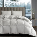 Hotel Grand White Goose Down Fiber Comforter All Season Full/Queen Medium Warmth