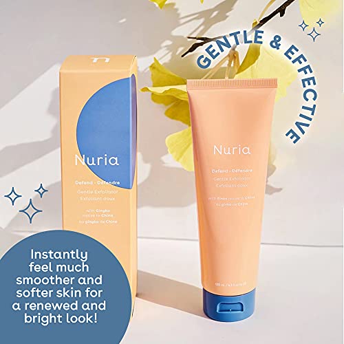 Nuria - Defend Face Exfoliator, Face Exfoliating Scrub Without Microbeads, Skin Care Essential for Women and Men, 120 mL/4.1 fl oz
