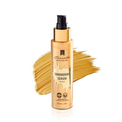 Santo Volcano Body Oil with Glitter & Pearls - Shimmer & Glow 100ml