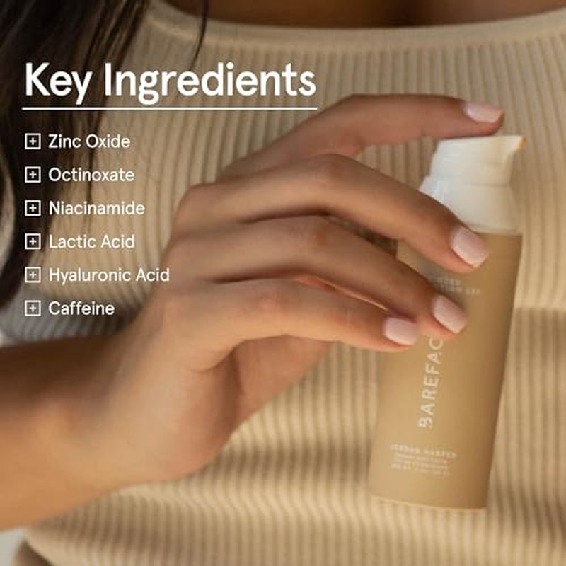 Barefaced Tinted Protection SPF 50+ ? Broad-Spectrum Sunscreen with Zinc Oxide, Niacinamide & Hyaluronic Acid ? Oil-Free UV Protection, Hydration & Anti-Aging with Universal Tint (60ml)