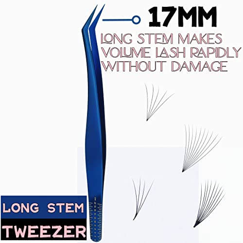 Eyelash Extensions Tweezers 3 Pieces Dolphin Shaped Tweezers and Curved Tip Tweezers for Eyelash Extensions Precision Lashes Tweezers Professional Tools for Isolation Classic Tweezers