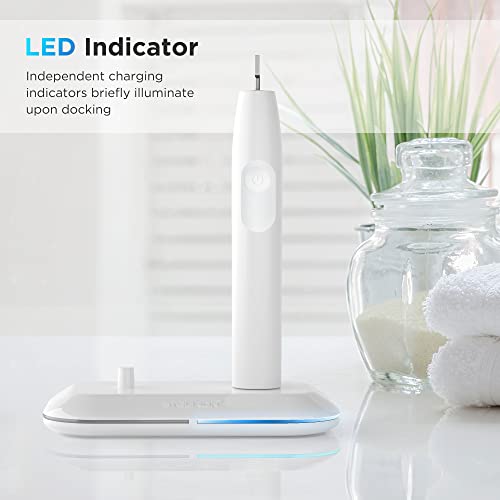 Dual Toothbrush Charger for Philips Sonicare Electric Toothbrushes - Waterproof 2-in-1 Replacement Base