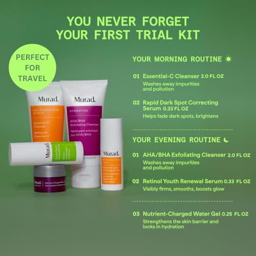 Skincare Gift Set with Cleanser, Serums & Moisturizer - Brightening & Hydrating