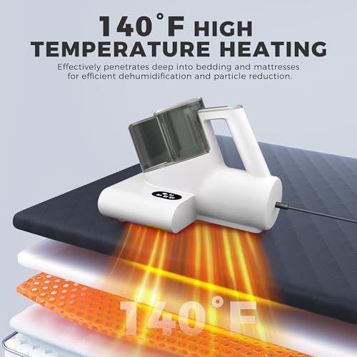 HEPA Mattress Vacuum Cleaner with UV-C Light Deep Clean & Drying