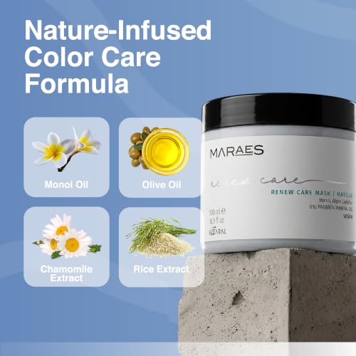 Kaaral Maraes Renew Care Hair Mask 16 Fl Oz - Vegan Deep Conditioner for Damaged Hair