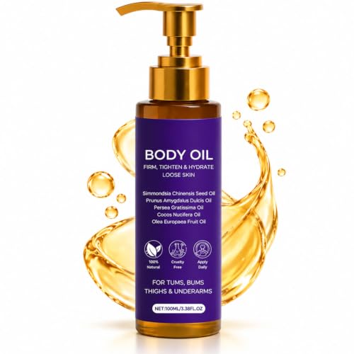 Body Firming Oil with Vitamin E & Sweet Almond Oil for Tightening & Hydration