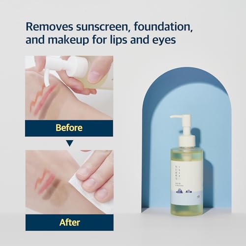 ROUND LAB Dokdo 2-Step Pore Purifying Cleanser Duo for Facial Cleansing, 1025 Dokdo Cleansing Oil and Cleanser, Makeup Blackhead Remover for Sensitive Skin, Easy to Wash, Korean Skin Care