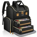 YOREPEK Extra Large Nail Polish Organizer Case Backpack Holds 96 to 100+ Bottles(15ml/0.5 fl.oz) UV Nail Lamp,Nail Organizers and Storage with 2 Removable Pouches Fits Nail Stuff,Gift for Manicurist