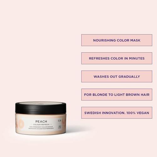 Hair Color Refresh Mask - Peach Shade, Semi-Permanent & Nourishing