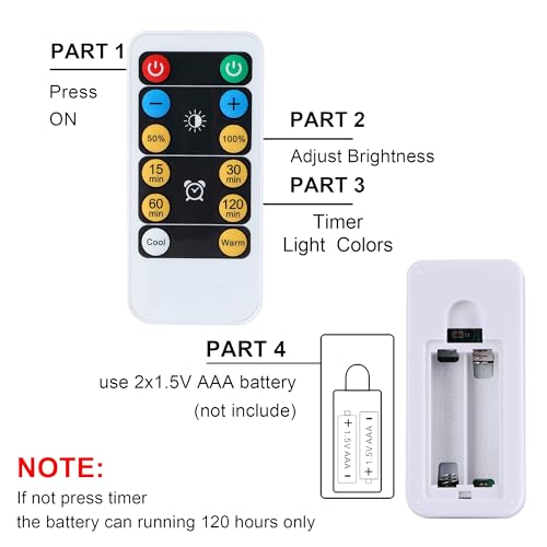 Gold Battery Operated Swing Arm Wall Sconce Set of 2 - Dimmable, Remote Control, Rechargeable Indoor Light with 3 Color Options