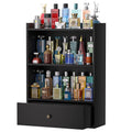 3-Tier Wooden Cologne Organizer for Men with Drawer