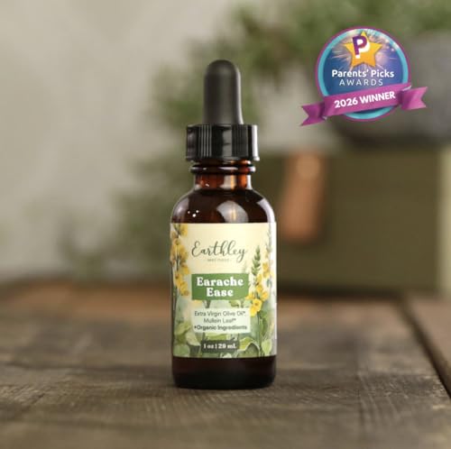 Organic Earache Relief Drops for Babies & Kids - Herbal Ear Comfort Solution