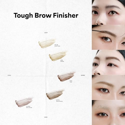 ENTROPY MAKEUP Tough Brow Finisher Toast - 2-in-1 Brow Tint Mascara with Built-In Comb