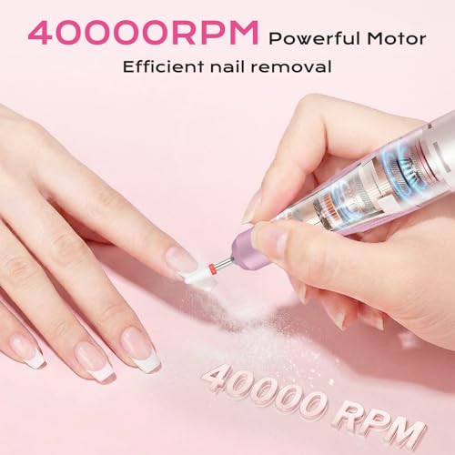 Cordless Electric Nail Drill Kit with 7 Bits & LCD Display - Professional Manicure Tool