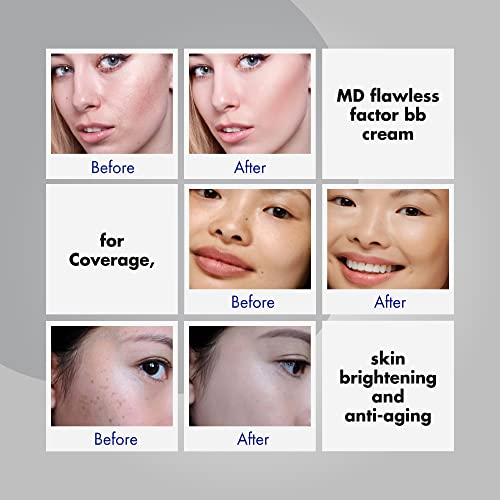 MD Flawless Factor BB Cream ? Skin Brightening Anti-Aging Moisturizer with SPF 35 PA++ | 1.76 fl oz (50g) | Buildable Coverage