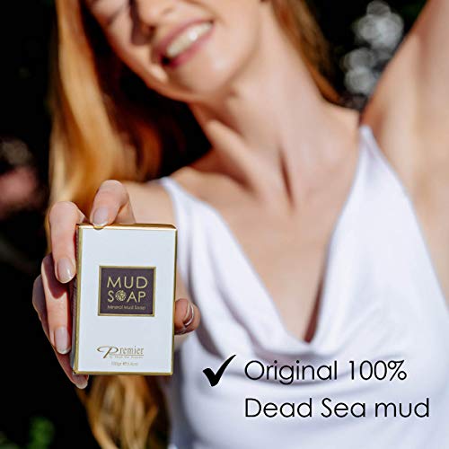 Premier Dead Sea Mineral Mud Bar - Skin Balancing Body, Face & Hand Soap - Variation 1
