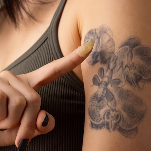 Natural Tattoo Salve 4 oz Pack of 1 - Moisturizing & Itch Soothing Balm, Petroleum-Free, Support Old & New Ink, USA Made