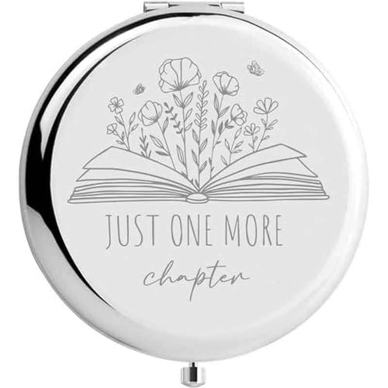 Book Lovers Compact Mirror - Gifts for Women Readers, Librarian Gift Ideas