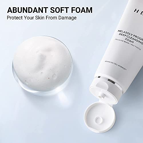 HERA Foaming Facial Cleanser ? Professional Deep Cleansing Foam with Cellulose Beads and Milk Thistle ? Antioxidant and Hydrating Foam Cleanser ? For Bright and Soft Skin ? 6.6 Ounce by Amorepacific