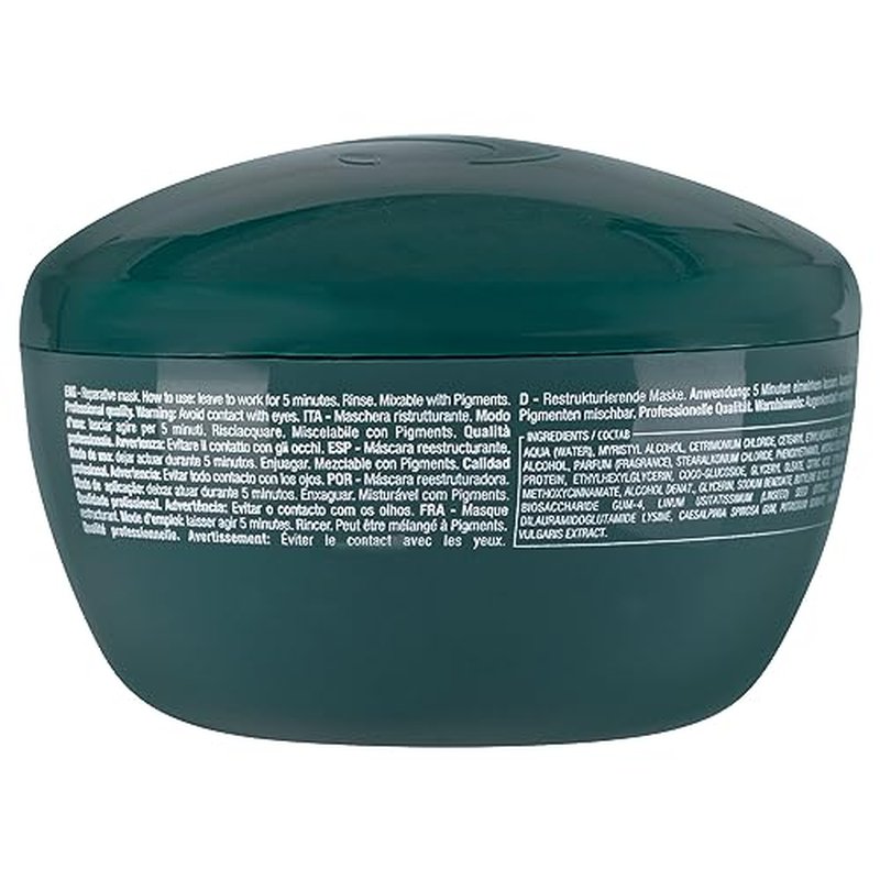 ALFAPARF MILANO Semi di Lino Reconstruction Reparative Mask - Color Safe Deep Conditioning Hair Mask - Damaged Hair Repair - For Medium to Thick Hair- Vegan Formula (6.88 oz)