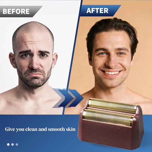3 Pack Professional 5 Star Series Finale Shaver Replacement Foil and Cutter Bar Assembly Compatible with wahl Shaver Foil 7031-100, 7043-100 Super Close Shaving Replacement Heads£¬Red
