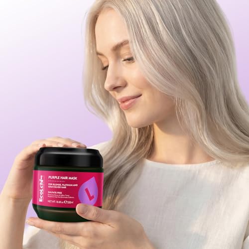 Purple Hair Mask Deep Repair for Blonde & Silver Hair - 18.6 oz Sulfate-Free