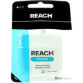 Reach Unflavored Waxed Dental Floss 55 Yards, Pack of 10 – Plaque Removal & Gum Care