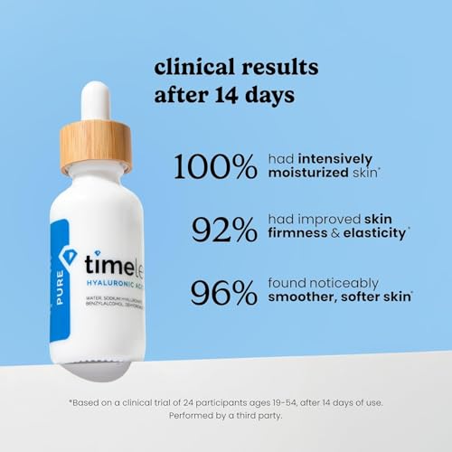 Hydrating Hyaluronic Acid Serum - Pure, 2 fl oz, For Moisture & Skin Support