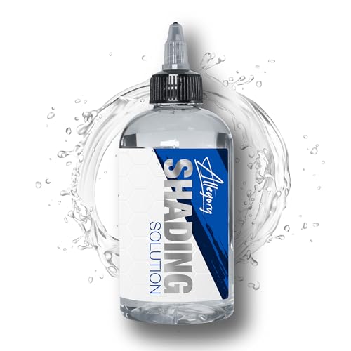 Allegory Tattoo Ink Shading Solution 8 fl oz - Pigment Enhancer with Twist-Dispensing Cap, Made in USA, Vegan Friendly