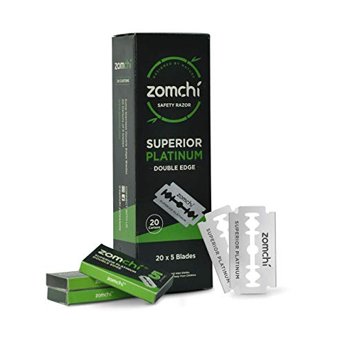 Rose Gold Double Edge Safety Rzor+100 Counts Safety Razor Blades