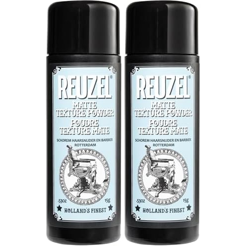 Reuzel Matte Texture Powder - Easy Application - Maintain Carefully Groomed Appearance - Weightless Formula - Provides Instant Lift - Sulfate,Paraben,And Cruelty Free - 0.53 Oz,(Pack of 2)
