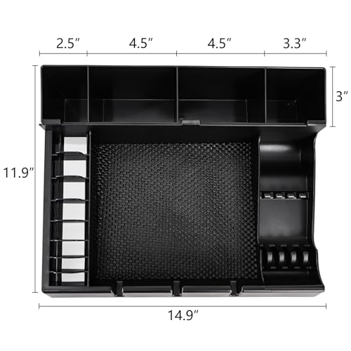Hedume Hair Salon Styling Tools Organizer with Anti-Slip Mat, Detachable Multifunctional Stylist Tool Tray Organizer for Hair Brush, Combs, Clips, Scissor, Shaver, Clippers, Trimmers & Other Tools