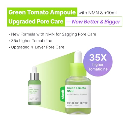 Green Tomato NMN Pore Minimizing Ampoule - 1.35 Fl Oz - Pore Refinement & Skin Smoothing
