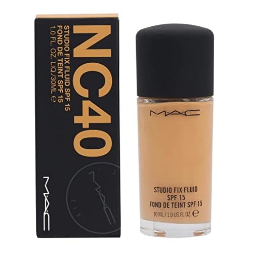M.A.C. Studio Fix Fluid Foundation SPF 15 NC40, 1 Ounce