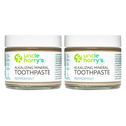 Peppermint Remineralizing Toothpaste - 3 Ounce Pack of 2, Natural Whitening & Fresh Breath