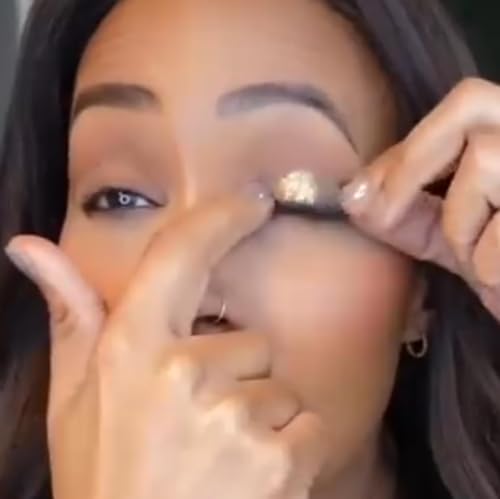 Lazy Eye Shadow Eyelash Patch, MAGIC BY MARA Eyeshadow and lash Sticker, 2-in-1 Reusable Eye Makeup Stickers with False Lashes & Shadow, No Glue Needed for Quick Makeup (Green)