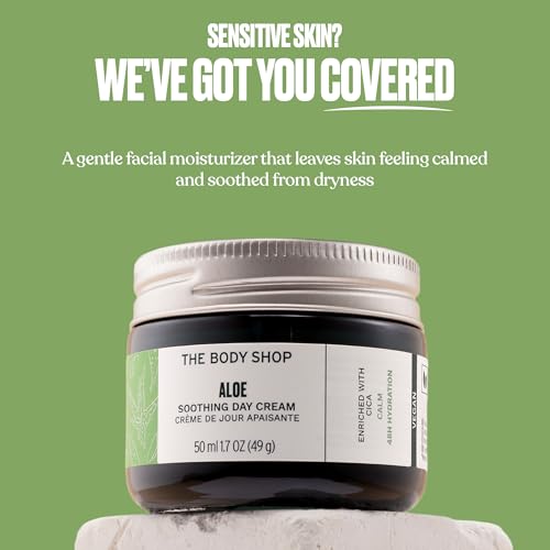 The Body Shop Aloe Vera Day Cream for Sensitive Skin 50ml - Hydrating Vegan Skincare