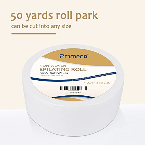 Non-woven Wax Strip Roll for Body and Facial Hair Removal, 2.75 Inches x 50 Yards Pack Salon Quality Epilating Roll