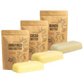 Better Shea Butter Set of 24 oz - Raw Shea, Mango & Cocoa Butters, Block - 3 Bars
