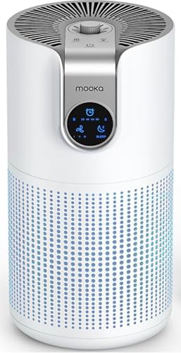 White Large Room Air Purifier with Aromatherapy and HEPA Filter - Covers 1500ft²