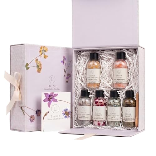Bath Salts Gift Set - Birthday Self-Care Spa Kit for Women - Made in USA