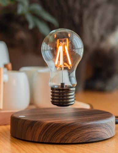 Levitating Bulb Lamp - Magnetic Floating Night Light, Round-Classic Style