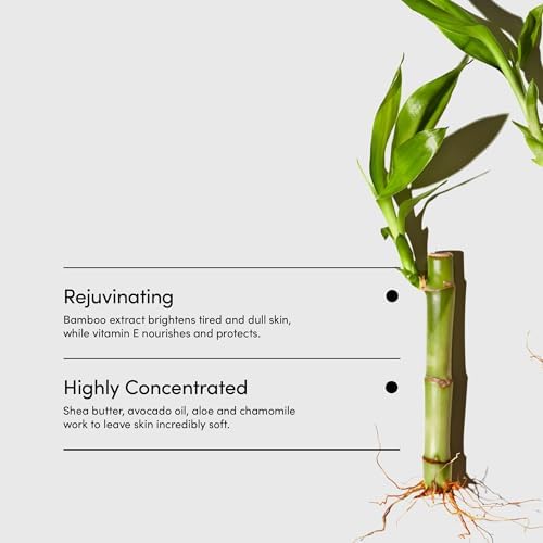 Bamboo Lemongrass Body Moisturizer - Hydrating Vegan Lotion with Aloe & Seaweed, 8 fl oz
