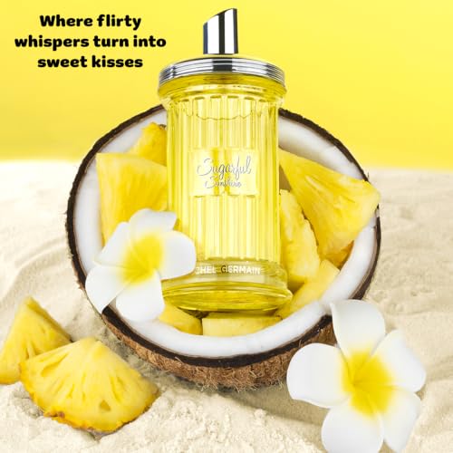 Michel Germain Sugarful Eau de Parfum Gift Set - Sugarful Sunshine, Fruity Floral Gourmand, 3.4 fl oz & 1.4 oz