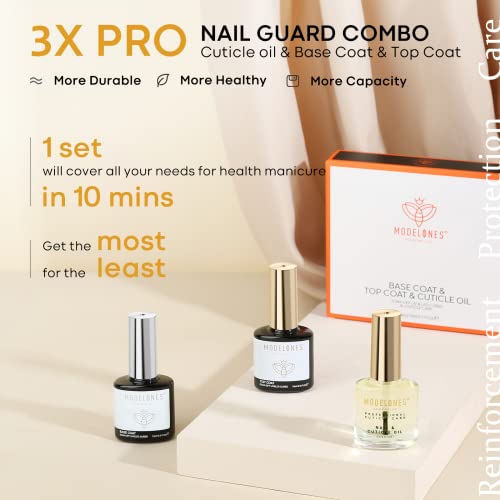 modelones Nail Strengthener and Growth Grey Brown Nail Polish Nail Hardener Extra Strong and Growth Ridge Filler for Nail Strengthening Polish Gifts Women 15ml