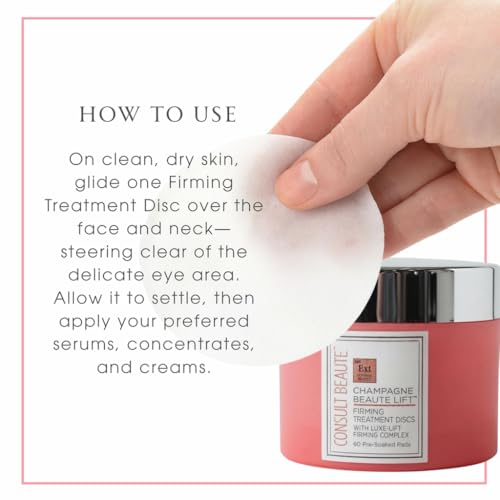 Consult Beaute Champagne Lift Face Firming Pads 2-Pack - Anti-Aging Skin Care
