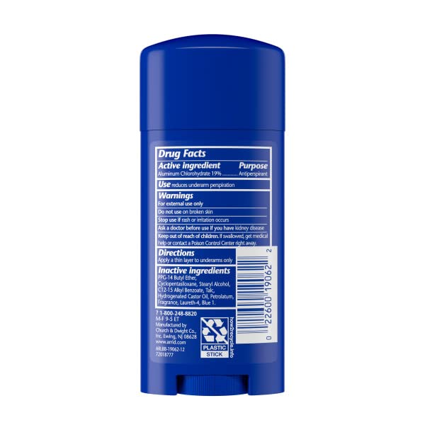 Extra Extra Dry Solid Antiperspirant Deodorant for Underarm Odor & Wetness Protection