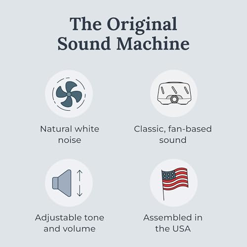 Yogasleep Dohm White Noise Machine 2 Pack - White & Gray, Relaxing Fan Sound, Sleep & Privacy